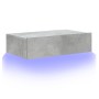Mueble de TV con luces LED gris hormigón 60x35x15,5 cm de , Muebles TV - Ref: Foro24-842892, Precio: 35,10 €, Descuento: %