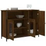 Engineered wood brown oak sideboard 100x35x75 cm by , Sideboards - Ref: Foro24-835513, Price: 96,86 €, Discount: %