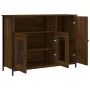 Engineered wood brown oak sideboard 100x35x75 cm by , Sideboards - Ref: Foro24-835513, Price: 96,86 €, Discount: %