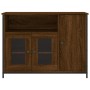 Aparador de madera de ingeniería marrón roble 100x35x75 cm de , Aparadores - Ref: Foro24-835513, Precio: 98,39 €, Descuento: %