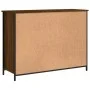 Engineered wood brown oak sideboard 100x35x75 cm by , Sideboards - Ref: Foro24-835513, Price: 96,86 €, Discount: %