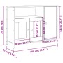 Aparador de madera de ingeniería marrón roble 100x35x75 cm de , Aparadores - Ref: Foro24-835513, Precio: 98,39 €, Descuento: %