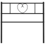 Kopfteil aus schwarzem Metall, 90 cm von , Kopf- und Fußteile - Ref: Foro24-355491, Preis: 22,18 €, Rabatt: %
