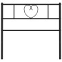Cabecero de metal negro 107 cm de , Cabeceros y pies de cama - Ref: Foro24-355493, Precio: 25,33 €, Descuento: %