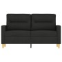 Sofá de 2 plazas de tela negro 120 cm de , Sofás - Ref: Foro24-359231, Precio: 184,77 €, Descuento: %