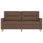 Sofá de 2 plazas de tela marrón 140 cm de , Sofás - Ref: Foro24-359238, Precio: 210,78 €, Descuento: %