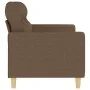Sofá de 2 plazas de tela marrón 140 cm de , Sofás - Ref: Foro24-359238, Precio: 207,61 €, Descuento: %