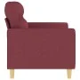 Sofá de 2 plazas de tela rojo tinto 120 cm de , Sofás - Ref: Foro24-359233, Precio: 210,60 €, Descuento: %