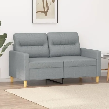 Sofá de 2 plazas de tela gris claro 120 cm de , Sofás - Ref: Foro24-359227, Precio: 194,73 €, Descuento: %