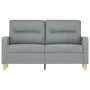 Sofá de 2 plazas de tela gris claro 120 cm de , Sofás - Ref: Foro24-359227, Precio: 194,73 €, Descuento: %