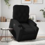 Sillón reclinable elevable cuero artificial negro en Sillones | Comprar online en Foru.es