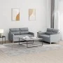 2-piece light gray fabric sofa set with cushions by , Sofas - Ref: Foro24-3201568, Price: 417,17 €, Discount: %