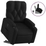 Sillón reclinable elevable cuero artificial negro en Sillones | Comprar online en Foru.es