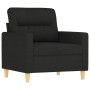 Juego de sofás con cojines 3 piezas tela negro de , Sofás - Ref: Foro24-3201540, Precio: 610,15 €, Descuento: %