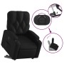 Sillón reclinable elevable cuero artificial negro en Sillones | Comprar online en Foru.es