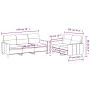 Sofagarnitur mit 2 Stück Kissen aus schwarzem Stoff von , Sofas - Ref: Foro24-3201604, Preis: 447,65 €, Rabatt: %
