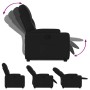 Sillón reclinable elevable cuero artificial negro en Sillones | Comprar online en Foru.es