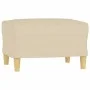 Sofa set with cushions 3 pieces cream fabric by , Sofas - Ref: Foro24-3201594, Price: 491,49 €, Discount: %