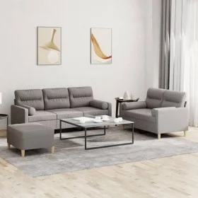 Set Sofas mit Kissen 3 Stück taupegrauer Stoff von , Sofas - Ref: Foro24-3201631, Preis: 551,83 €, Rabatt: %