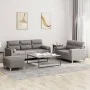 Juego de sofás con cojines 3 piezas tela gris taupe de , Sofás - Ref: Foro24-3201631, Precio: 551,83 €, Descuento: %