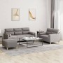 Juego de sofás con cojines 3 piezas tela gris taupe de , Sofás - Ref: Foro24-3201631, Precio: 531,21 €, Descuento: %