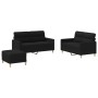 Juego de sofás con cojines 3 piezas tela negro de , Sofás - Ref: Foro24-3201580, Precio: 441,78 €, Descuento: %