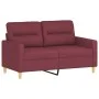 Three-piece sofa set with red wine fabric cushions by , Sofas - Ref: Foro24-3201582, Price: 461,54 €, Discount: %