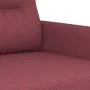 Three-piece sofa set with red wine fabric cushions by , Sofas - Ref: Foro24-3201582, Price: 461,54 €, Discount: %