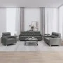 3-piece dark gray fabric sofa set with cushions by , Sofas - Ref: Foro24-3201537, Price: 608,93 €, Discount: %