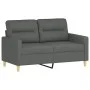 Juego de sofás con cojines 3 piezas tela gris oscuro de , Sofás - Ref: Foro24-3201537, Precio: 608,93 €, Descuento: %