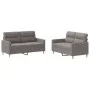 Juego de sofás con cojines 2 piezas tela gris taupe de , Sofás - Ref: Foro24-3201575, Precio: 422,91 €, Descuento: %