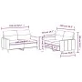 Sofa-Set mit 2-teiligen Kissen taupegrauer Stoff von , Sofas - Ref: Foro24-3201575, Preis: 422,91 €, Rabatt: %