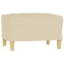 Juego de sofás con cojines 3 piezas tela crema de , Sofás - Ref: Foro24-3201610, Precio: 519,60 €, Descuento: %