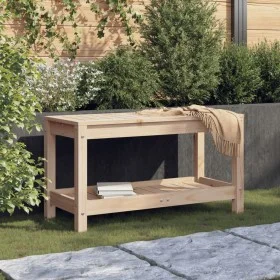 Banco de jardín madera maciza de pino 82,5x35x45 cm de , Bancos de jardín - Ref: Foro24-832377, Precio: 58,91 €, Descuento: %