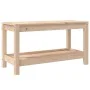 Banco de jardín madera maciza de pino 82,5x35x45 cm de , Bancos de jardín - Ref: Foro24-832377, Precio: 58,91 €, Descuento: %