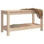Banco de jardín madera maciza de pino 82,5x35x45 cm de , Bancos de jardín - Ref: Foro24-832377, Precio: 58,91 €, Descuento: %