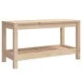 Banco de jardín madera maciza de pino 82,5x35x45 cm de , Bancos de jardín - Ref: Foro24-832377, Precio: 58,91 €, Descuento: %