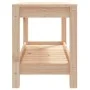 Banco de jardín madera maciza de pino 82,5x35x45 cm de , Bancos de jardín - Ref: Foro24-832377, Precio: 58,91 €, Descuento: %