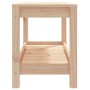 Banco de jardín madera maciza de pino 82,5x35x45 cm de , Bancos de jardín - Ref: Foro24-832377, Precio: 59,97 €, Descuento: %