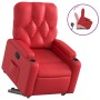 Sillón reclinable elevable cuero artificial rojo en Sillones | Comprar online en Foru.es