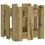 Planter box made of impregnated pine wood fence design 30x30x30 cm by , Pots and planters - Ref: Foro24-832446, Price: 19,36 ...