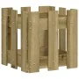Planter box made of impregnated pine wood fence design 30x30x30 cm by , Pots and planters - Ref: Foro24-832446, Price: 19,36 ...