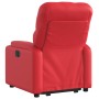 Sillón reclinable elevable cuero artificial rojo en Sillones | Comprar online en Foru.es