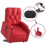 Sillón reclinable elevable cuero artificial rojo en Sillones | Comprar online en Foru.es