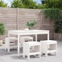 Juego de comedor de jardín 5 piezas madera maciza pino blanco de , Conjuntos de jardín - Ref: Foro24-3157716, Precio: 280,36 ...