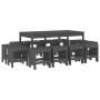 Juego de comedor de jardín 13 piezas madera maciza pino gris de , Conjuntos de jardín - Ref: Foro24-3157723, Precio: 624,87 €...