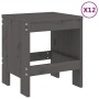 Juego de comedor de jardín 13 piezas madera maciza pino gris de , Conjuntos de jardín - Ref: Foro24-3157723, Precio: 624,87 €...