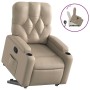 Sillón reclinable elevable cuero artificial color capuchino en Sillones | Comprar online en Foru.es