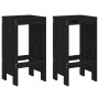 Set de mesa y taburetes altos jardín 3 pzas madera pino negro de , Conjuntos de jardín - Ref: Foro24-3157737, Precio: 211,34 ...