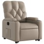 Sillón reclinable elevable cuero artificial color capuchino en Sillones | Comprar online en Foru.es